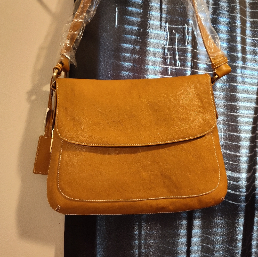 Talbots Honey Leather Shoulder Bag